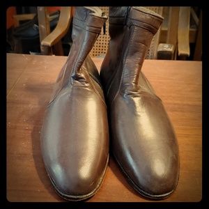 Italian leather dress boots